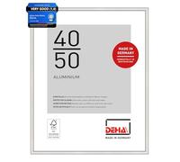 DEHA Design Boston Aluminium Picture Frame Silver 40x50cm with Push and Turn Clips