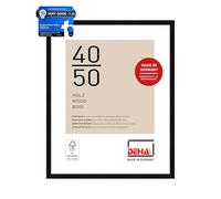 DEHA Design Fontana Wooden Picture Frame Black 40x50cm with Push and Turn Clips
