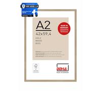DEHA Design Fontana Wooden Picture Frame Oak A2, 42x59.4cm with Push and Turn Clips