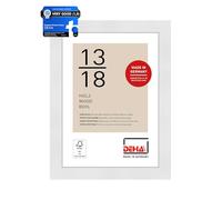 DEHA Design Fontana Wooden Picture Frame White 5x7in, 13x18cm with Push and Turn Clips