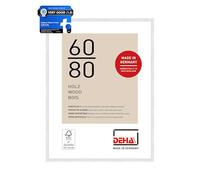 DEHA Design Fontana Wooden Picture Frame White 60x80cm with Push and Turn Clips
