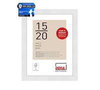 DEHA Design Fontana Wooden Picture Frame White 6x8in, 15x20cm with Push and Turn Clips