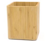 Dehaus® Stylish Bamboo Utensil Holder, Large Wooden Kitchen Utensils Organiser, Wood Cutlery Caddy Holders, Cooking Tools Storage Pot, Eco Friendly Accessories Rack for Pub or Restaurant 16.5cm x 14cm