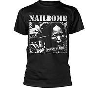dehen Men's Nailbomb Point Blank Mens Women T Shirt 100% Cotton Black XXL