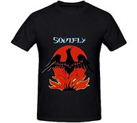 dehen Soulfly Primitive Funk Album Cover Mens Crew Neck Design T Shirt Black XXL