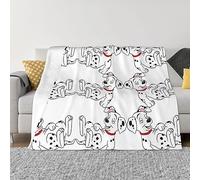 DEHIWI Cute Dalmatian Flannel Fleece Blanket 60"X50" Ultra Soft Warm Cozy Throw Blanket All Season Blankets For Bed Sofa Living Room Outdoor