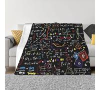 DEHIWI Math Formula Flannel Fleece Blanket 50"X40" Ultra Soft Warm Cozy Throw Blanket All Season Blankets For Bed Sofa Living Room Outdoor