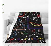 DEHIWI Mathematics And Physics Flannel Fleece Blanket 60"X50" Ultra Soft Warm Cozy Throw Blanket All Season Blankets For Bed Sofa Living Room Outdoor