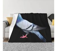 DEHIWI Pigeon Flannel Fleece Blanket 80"X60" Ultra Soft Warm Cozy Throw Blanket All Season Blankets For Bed Sofa Living Room Outdoor