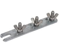 Dehn 3-Pole Earthing Busbar M10 With Wing Nut - 799019