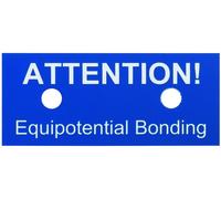 Dehn Equipotential Bonding Instruction Plate - 480599 [10 Pieces]