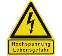 Dehn High Voltage Warning Sign Material Plastic - 700055