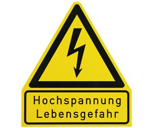 Dehn High Voltage Warning Sign Material Plastic - 700055