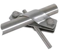 Dehn StSt Connection Bracket For Earth Rods V4A D25mm Rd 7-10mm Fl-40 - 649015