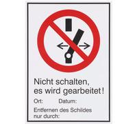 Dehn Warning Sign Material Magnetic Plastic - 700054