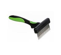 Dehner Dog and Cat Grooming Flexible Curry Comb, Approx. 29.7 cm, with Ergonomic Non-Slip Handle, Plastic
