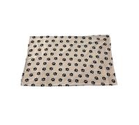 Dehner Favourite Dog and Cat Blanket 150 x 100 cm Fleece Beige/Black
