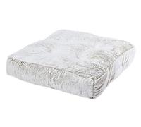 Dehner Lieblinge Chichi Cuddly Cushion for Dogs/Cats/Dogs, Approx. 90 x 90 x 20 cm, Size L, Polyster/Polypropylene, White