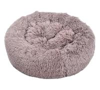 Dehner Lieblinge Cookie Dog and Cat Bed Size L Approx. 76 cm Height 17 cm Polyester Brown