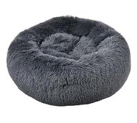 Dehner Lieblinge Cookie Dog and Cat Bed, Size L, Approx. 76 cm, Height 17 cm, Polyester, Dark Grey