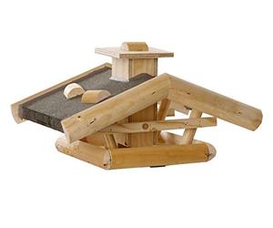 Dehner Natura Watzmann Wild Bird Feeder Approx. 54 x 38 x 30 cm, Wood, Natural