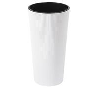 Dehner Plastic Pot Lilia conical, White, 36 cm