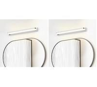 Dehobo Bathroom Mirror Front Light IP44 Shaver Picture Vanity 42CM 9W 4000K LED Wall Cabinet Lamp for Bathroom Bedroom Living Room - No Switch (Pack of 2)