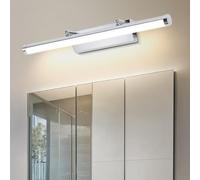 Dehobo Bathroom Mirror Light with Switch LED Bathroom Over Mirror Lamp IP44 4000K Bathroom Vanity Lights Bathroom Shaver Light 9W 42CM Over Cabinet Light Wall Picture Light for Bedroom Living Room