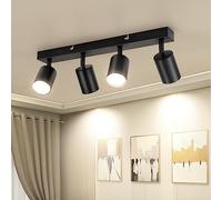 Dehobo Ceiling Lights 4 Way GU10 Spot Lights 350° Rotatable for Living Room