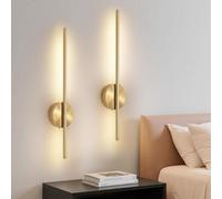 Dehobo Rechargeable Wall Sconce Lights, Battery Operated 3 Color Temperature, Gold Dimmable Wireless With Remote Control Golden