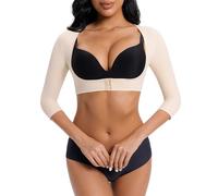 DEHORU Women Upper Arm Shaper Front Closure Arm Compression Sleeve Post Slimming Sleeves Open Bust Shapewear Top(BG S)