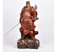 Dehua High-Grade Red Ceramics Guan Gong God Of Wealth Statue Town House Statue Guan Buddha Statue Ceramic Crafts Decoration