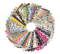 Dehumi DIY quilting 60pcs 10cmx10cm charm pack cotton fabric patchwork bundle fabrics cloth sewing