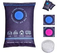 Dehumidification Bag Desiccant,2026 New Reusable Car Interior Dehumidifier Bag,Reusable Car Dehumidifier,Reusable Moisture Absorber Pack for Home Cars Basement Rv Boats Closet (1Pcs)