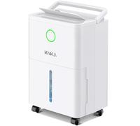 Dehumidifier, 10 L/Day, Small Dehumidifier Drying Clothes, Sleep Mode, Low Energy, Automatic Defrost, with Real-Time Humidity Indicator Light and Removable Wheels, for Desktop, Bathroom, Closet,and RV