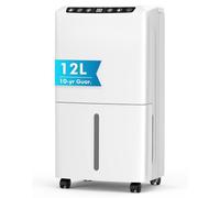 Dehumidifier 12L/Day, Dehumidifiers with Automatic Humidity Sensor 2026 Upgrade 2.5L Tank, Laundry Drying, Dehumidifiers for Home Energy Efficient, 24h Timer, Digital Display, Drain Hose