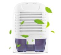 Dehumidifier 1500ml Compact and Portable, Air Dehumidifier with Ultra Quiet Technology for Home, Bedroom, Kitchen, Office, Garage, Caravan & Basement, Small Dehumidifier for Damp, Mould, Moisture