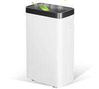 Dehumidifier 16L, Dehumidifiers for Home with Automatic Humidity Sensor, Continuous Drainage, Laundry Drying Mode, Sleep Mode, 24Hr Timer, 1.5L Water Tank & Drainage Hose