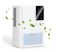 Dehumidifier, 2500ML Dehumidifier for Home, Quiet Electric Small Dehumidifiers for Drying Clothes, Auto-Defrost, LED Light, Auto-off, Bathroom Dehumidifiers for Wardrobe Basement Garage RV