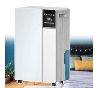 Dehumidifier for Bedroom 16L/day, Compressor with Auto Off, 24h Timer, Continuous Drainage, Humidity Sensor, Ideal for Home and Basement
