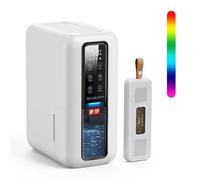 Dehumidifier for Bedroom, 2000ml Dehumidifier with Humidity Box, Auto shut off & Smart Humidity Control, 24-Hour Timer, 7 Colors LED Light, Portable & Ultra Quiet for Bathroom, Closet, Garage