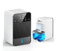 Dehumidifier for Bedroom with Auto Shut Off, Quiet Portable Mini Unit with Defrost, Timer and Dual Modes, 1500ml Small Room Electric Dehumidifier for Home Bathroom Wardrobe RV