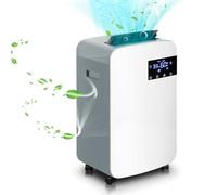 Dehumidifier for Home with Digital Humidity Display, Child Lock, 24H Timer, Smart Modes for Dehumidifying, Laundry Drying, and Sleep, Includes 2.5L Water Tank & Hose