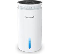Dehumidifier, Upgraded Dehumidifiers for Home 2l (800 Sq.ft), Ultra Quiet Dehumidifier with Double Semiconductor, 7 Colors Light for Basements Bedroom Closet Bathroom, White