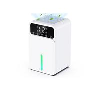 Dehumidifiers for Home, 1500ML Quite Dehumidifiers for Bedroom, Portable Bathroom Dehumidifier, 12H Timer, Automatic Shutoff, 7 Colorful Lights, Small Dehumidifier for Drying Clothes