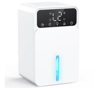 Dehumidifiers for Home, 1500ML Quite Dehumidifiers for Bedroom, Portable Electric Bathroom Dehumidifier, 12H Timer, Automatic Shutoff, 7 Colorful Lights, Mini Dehumidifier for Drying Clothes