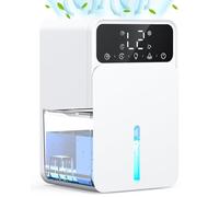 Dehumidifiers for Home, 1500ML Quite Dehumidifiers for Bedroom, Portable Electric Bathroom Dehumidifier, 12H Timer, Automatic Shutoff, 7 Colorful Lights, Mini Dehumidifier for Drying Clothes