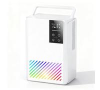 Dehumidifiers for Home, 2.5L Portable Dehumidifier for Bedroom Bathroom with Auto Shut Off, Auto Defrost, 7 Colorful LED, Sleep Mode Quiet Small Dehumidifier for Room, Wardrobe, Closet, RV, Garage