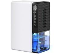 Dehumidifiers for Home Damp 2800ML Quite Dehumidifiers for Bedroom, Portable Bathroom Dehumidifier, 24H Timer, Automatic Shutoff, 7 Colorful LED, Small Dehumidifier for Drying Clothes（900ML/24H）