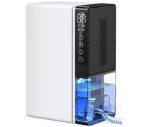 Dehumidifiers for Home Damp 2800ML Quite Dehumidifiers for Bedroom, Portable Bathroom Dehumidifier, 24H Timer, Automatic Shutoff, 7 Colorful LED, Small Dehumidifier for Drying Clothes（600ML/24H）